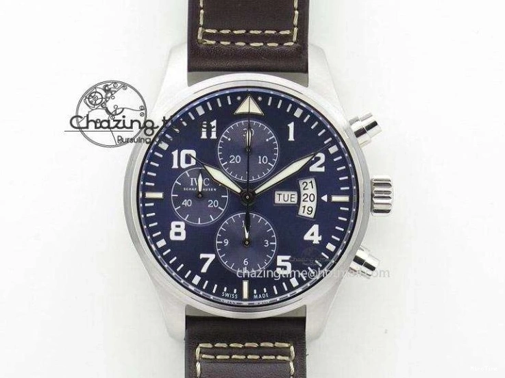 MIROTIME 0429 Portofino 37mm SS V7F 1:1 Best Edition Blue Dial Diamonds Bezel on Blue Leather Strap A Chic 7093